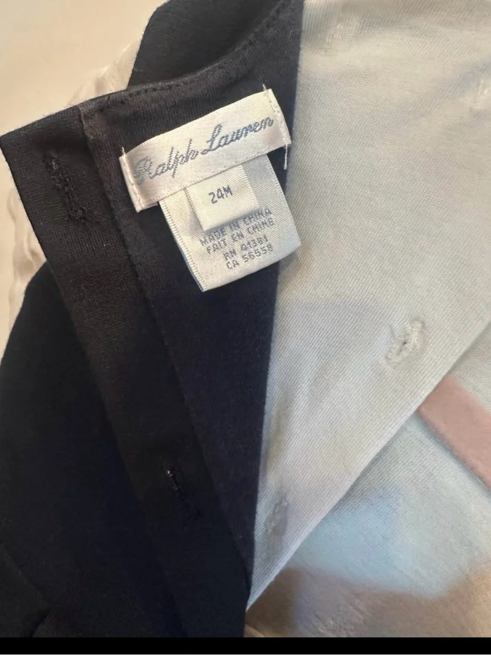 Ralph Lauren Navy and White Sailor-Style Girls Formal Dress